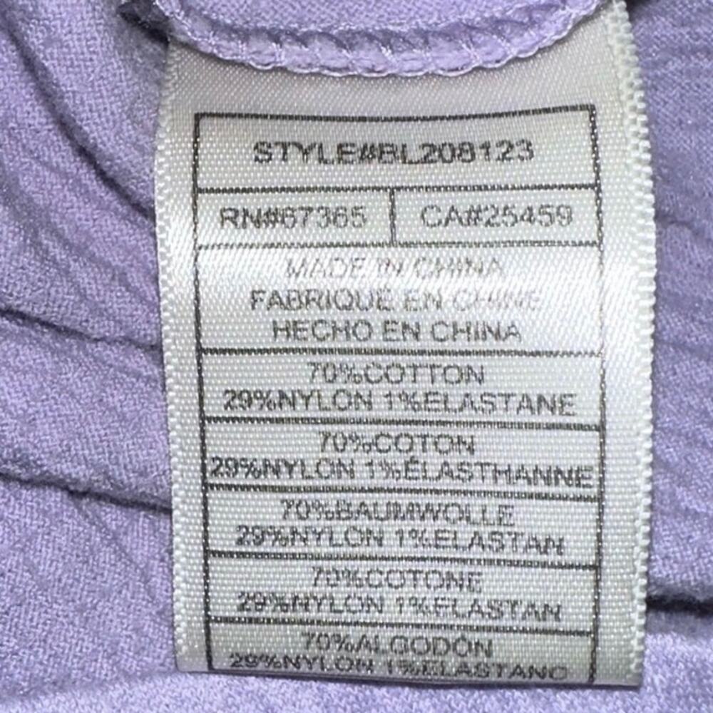 BB DAKOTA by Steve Madden Lavender Smock Dress XL Short Puff Sleeve Spring - Picture 4 of 6